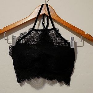 Victoria's Secret Pink Black Lace Bralette